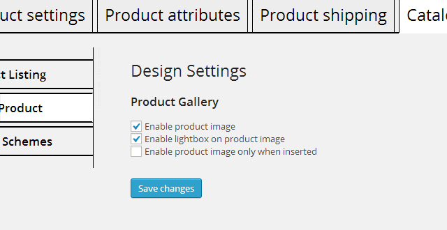 Product Gallery Options