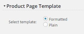 Product Page Template Switch
