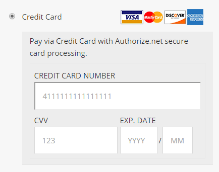 Authorize.Net AIM in checkout