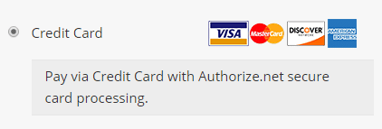 Authorize.Net in checkout