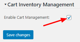 Inventory Automatic Management Settings Screen