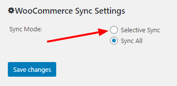 WooCommerce Sync Mode Selector