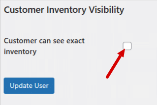 Exact inventory visibility for the user